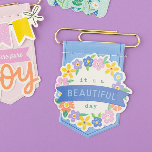 American Crafts Poppy And Pear Paperclip Flags 6/Pkg-Gold Foil - 34025810 American Crafts Poppy And Pear Paperclip Flags 6/Pkg-Gold Foil - 34025810