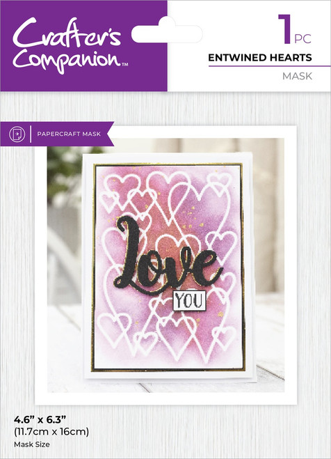 Crafter's Companion Mask-Entwined Hearts - 5A0020L1-1G383 - 195094112774