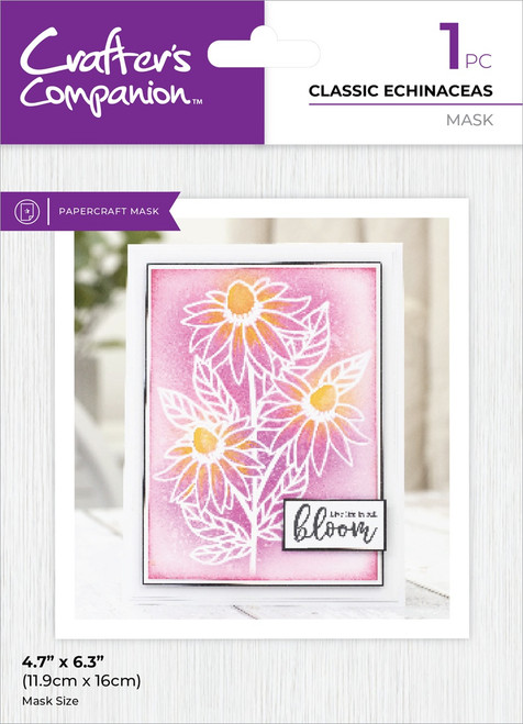 Crafter's Companion Mask-Classic Echinaceas - 5A0020KT-1G385 - 195094112743