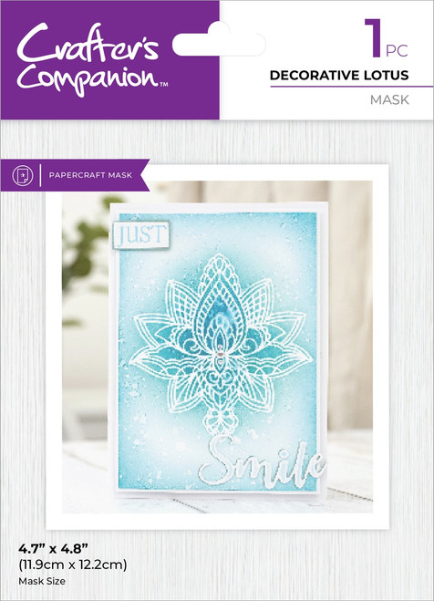 Crafter's Companion Mask-Decorative Lotus - 5A0020L5-1G389 - 195094112835