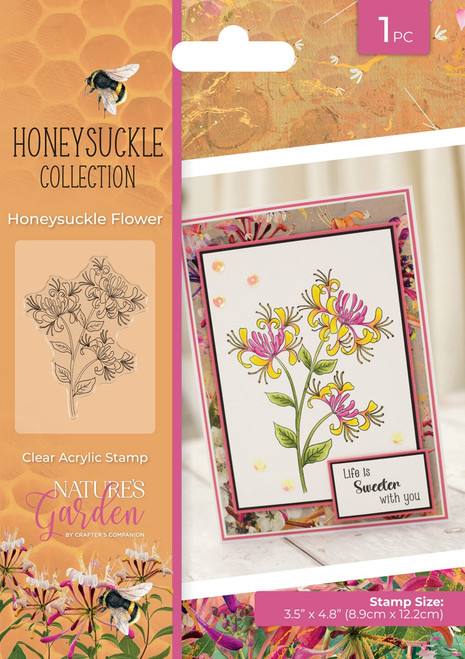 Nature's Garden Honeysuckle Clear Acrylic Stamp-Honeysuckle Flower 5A0020NX-1G3DV - 195094120052