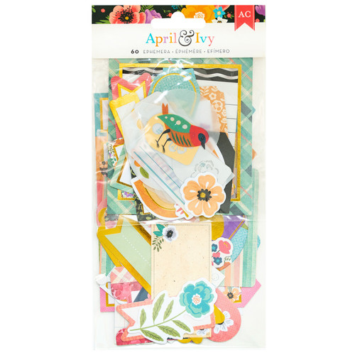 American Crafts April And Ivy Ephemera Die-Cuts 60/Pkg-Journaling, Gold Foil - 34025586 - 765468028446