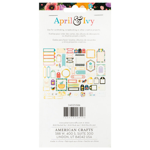 American Crafts April And Ivy Ephemera Die-Cuts 60/Pkg-Journaling, Gold Foil - 34025586 American Crafts April And Ivy Ephemera Die-Cuts 60/Pkg-Journaling, Gold Foil - 34025586