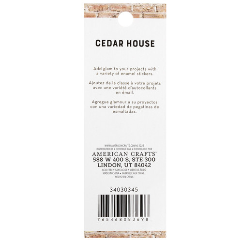 American Crafts Cedar House Enamel Dots 60/Pkg-Gold Foil - 34030345 American Crafts Cedar House Enamel Dots 60/Pkg-Gold Foil - 34030345