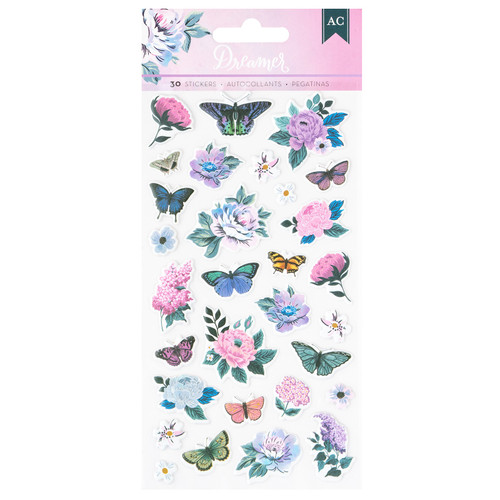 American Crafts Dreamer Puffy Stickers 30/Pkg-Icons - 34025910 - 765468076898