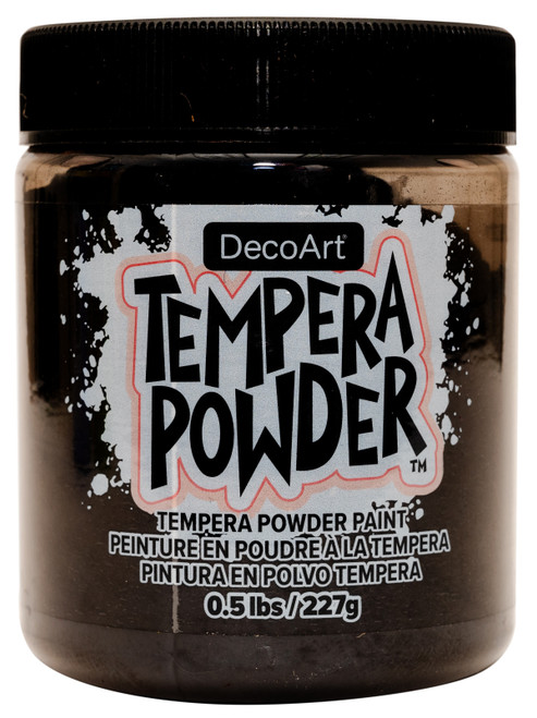 DecoArt Tempera Powder 0.5lb-Black 5A0020M5-1G3B4 - 766218148469