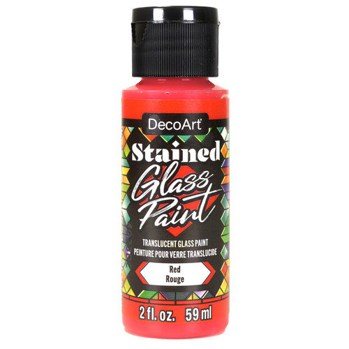 DecoArt Stained Glass Paint 2oz-Red - 5A0020M6-1G3BT - 766218149305