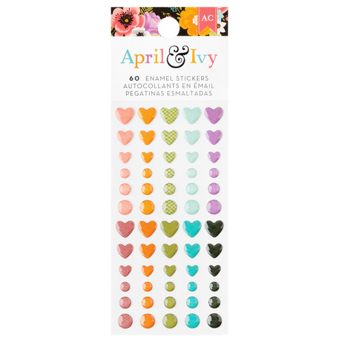 American Crafts April And Ivy Enamel Dots-60/Pkg - 34025580 - 765468028385