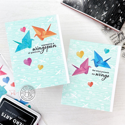 Hero Arts Hero Transfers 6"X8"-Origami Cranes - 5A0022BY-1G520