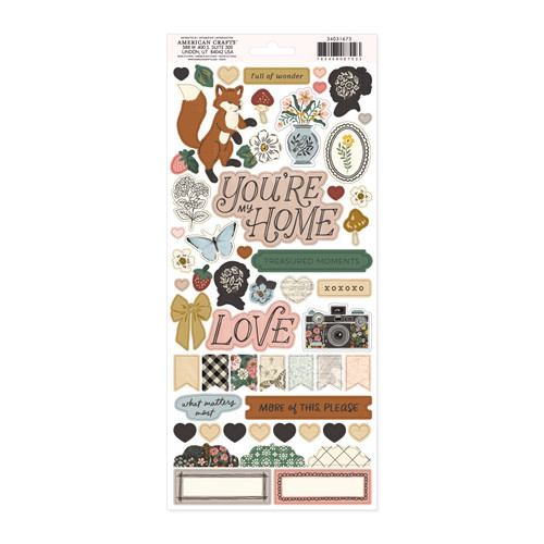 Maggie Holmes Forever Fields Cardstock Stickers 6"X12"-102 Pieces - A500262X-G18VC