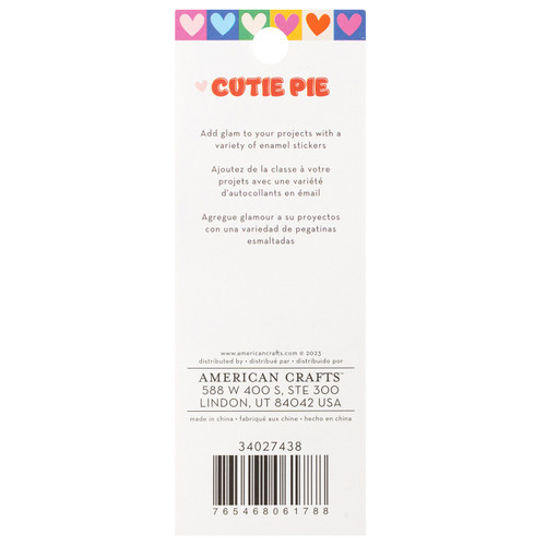 American Crafts Cutie Pie Enamel Dot Stickers 60/Pkg-Iridescent Glitter - 34027438 American Crafts Cutie Pie Enamel Dot Stickers 60/Pkg-Iridescent Glitter - 34027438