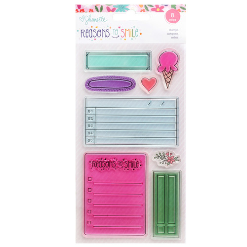 Shimelle Reasons To Smile Acrylic Stamp Set-10/Pkg - 5A0026KY-1G92Z - 765468086590