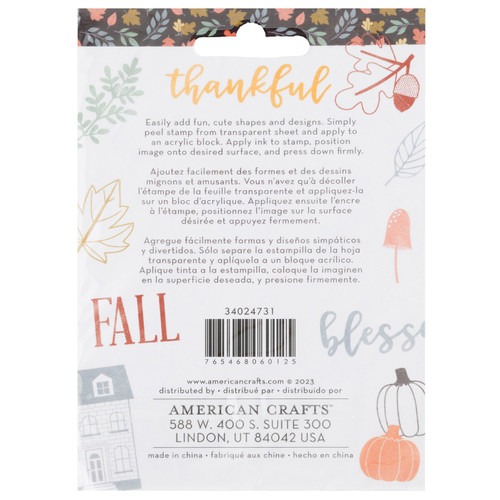 American Crafts Farmstead Harvest Clear Stamps-11/Pkg - ACFH4731 American Crafts Farmstead Harvest Clear Stamps-11/Pkg - ACFH4731