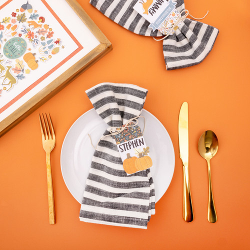 American Crafts Farmstead Harvest Ephemera Die-Cuts 62/Pkg-Journaling - Gold Foil - ACFH4733