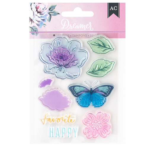 American Crafts Dreamer Clear Stamps-9/Pkg - 34026193 - 765468029214