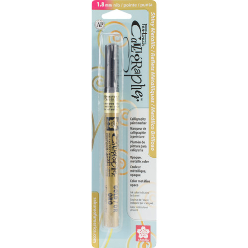 Sakura Pen-Touch Calligraphy Marker Fine Point 1.8mm-Gold Metallic - 47381 - 053482473817
