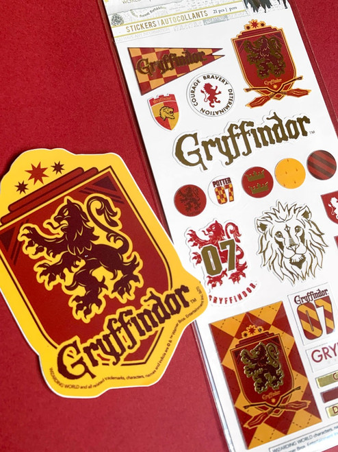 Paper House Harry Potter Foiled Stickers 8"X3"-Gryffindor House Pride - STFE0037 Paper House Harry Potter Foiled Stickers 8"X3"-Gryffindor House Pride - STFE0037