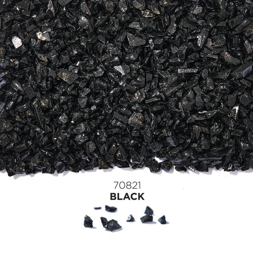 Plaid Fragment Effects Glass Chips 6oz-Black 5A002B43-1GDK5