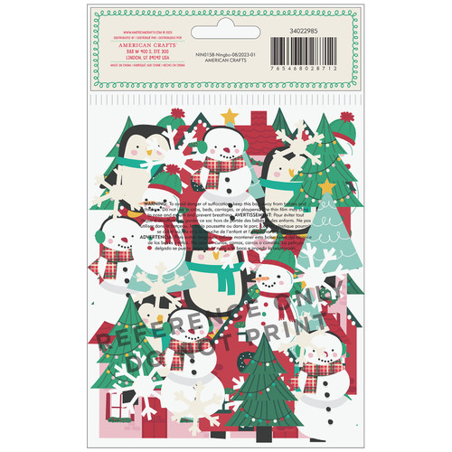 American Crafts Home For Christmas Foam Stickers -Village 34022985