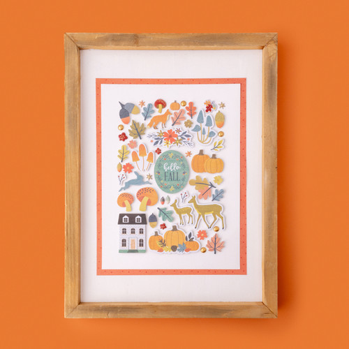 American Crafts Farmstead Harvest Stickers 47/Pkg-Icon - Puffy Gold Foil - ACFH4729