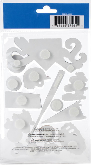 Paper House 3D Stickers 4.5"X7.5" -Softball STDM63E