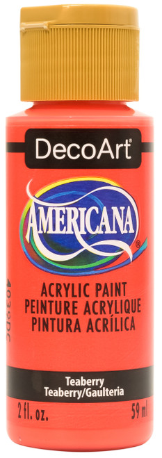 DecoArt Americana Acrylic Paint 2oz-Teaberry DA-1G37M - 766218150042