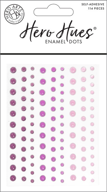 Hero Arts Hero Hues Enamel Dots-Translucent Pinks - HA-CH340 - 085700944854
