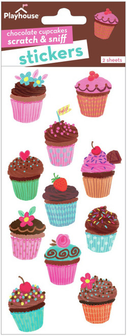 Paper House Scratch And Sniff Stickers-Chocolate Cupcakes STSC7007 - 767636830257