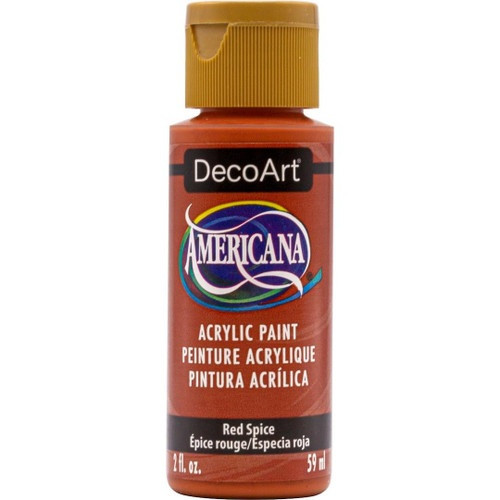 DecoArt Americana Acrylic Paint 2oz-Red Spice - DA-404 - 766218143884