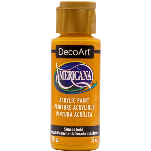 DecoArt Americana Acrylic Paint 2oz-Sunset Gold - DA-405 - 766218143891 DecoArt Americana Acrylic Paint 2oz-Sunset Gold - DA-405 - 766218143891