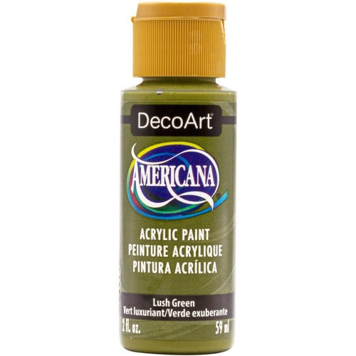 DecoArt Americana Acrylic Paint 2oz-Lush Green DA-408 - 766218143921