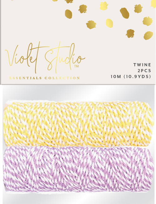 Violet Studio Twine 2/Pkg-Spring Pastels VTWNSPST - 195094115706