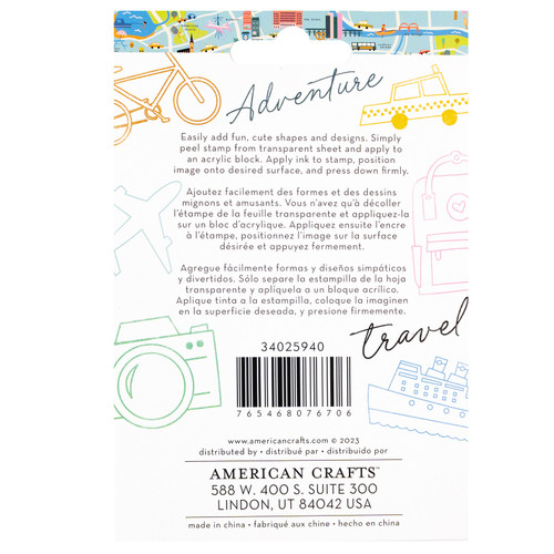 American Crafts Coast-to-Coast Acrylic Stamps-8/Pkg - 34025940 American Crafts Coast-to-Coast Acrylic Stamps-8/Pkg - 34025940