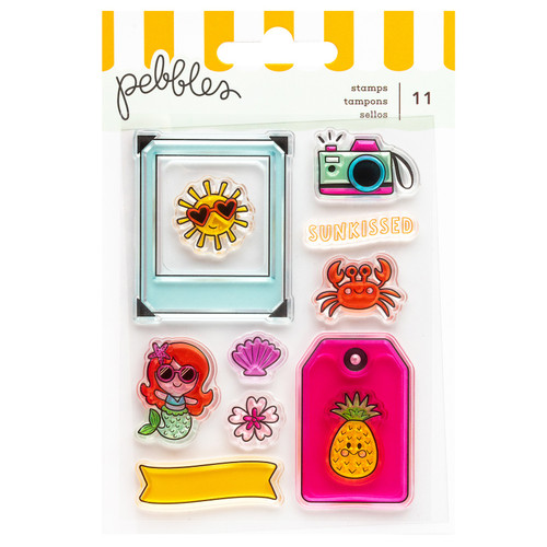 Pebbles Fun In The Sun Clear Stamps-11/Pkg 34030664 - 765468084893