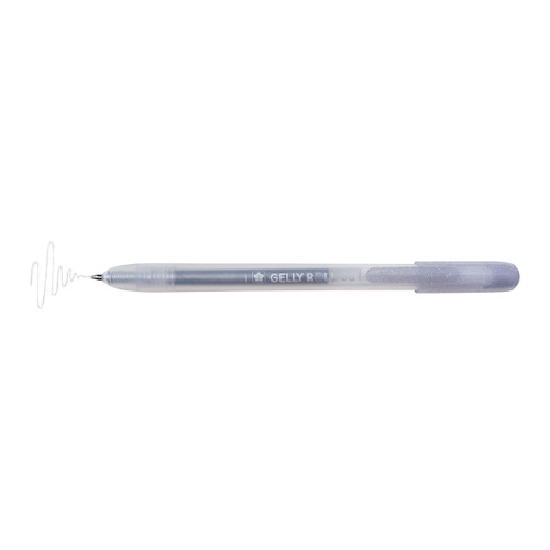 Sakura Gelly Roll Retractable Medium Point Pen Open Stock-Silver - GRR348-79 Sakura Gelly Roll Retractable Medium Point Pen Open Stock-Silver - GRR348-79