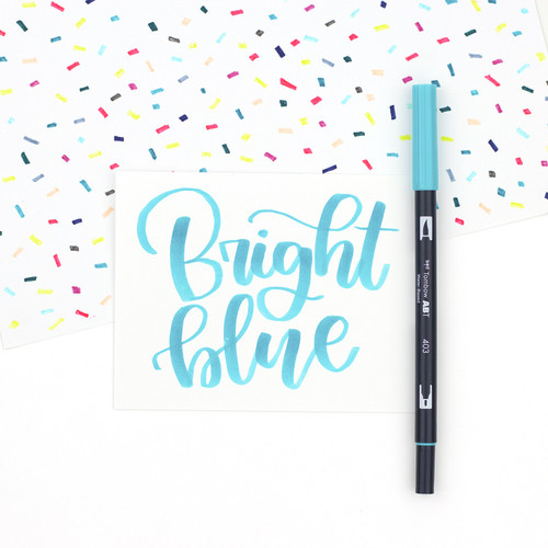 Tombow Dual Brush Marker Open Stock-403 Bright Blue DBP-56541
