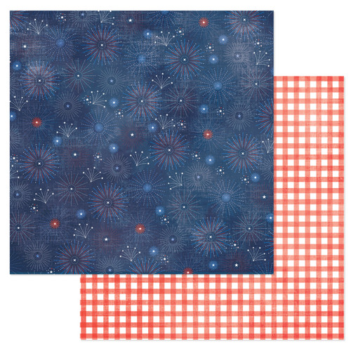 Flags And Frills Double-Sided Cardstock 12"X12"-Fireworks ACFF12-30305 - 765468074856