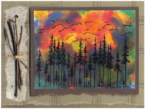 Tim Holtz Alcohol Ink .5oz 3/Pkg-Farmers Market-Cranberry/Lettuce/Eggplnt - TAK-19763