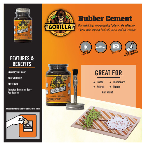 3 Pack - Gorilla Glue Rubber Cement- - 105779 3 Pack - Gorilla Glue Rubber Cement- - 105779