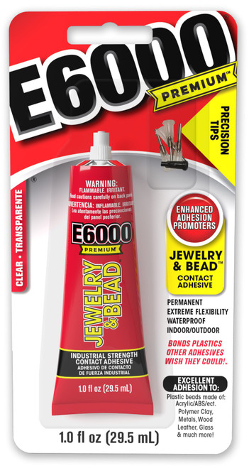 3 Pack E6000 Premium Jewelry & Bead Adhesive-1oz 205106 - 076818007869