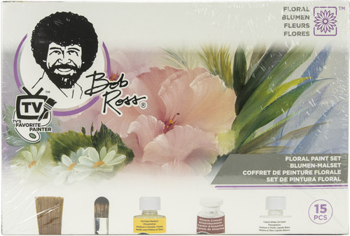 Bob Ross Flower Paint Set-15 Piece Set - BR16470 - 07208670705260720867070526