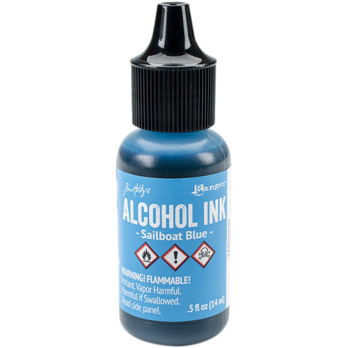 Tim Holtz Alcohol Ink .5oz-Sailboat Blue - TAL-25535 - 789541025535
