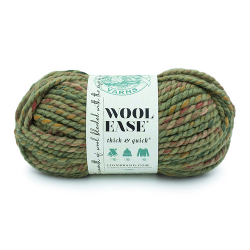 Lion Brand Wool-Ease Thick & Quick Yarn-Marsh 640-570 - 023032113333