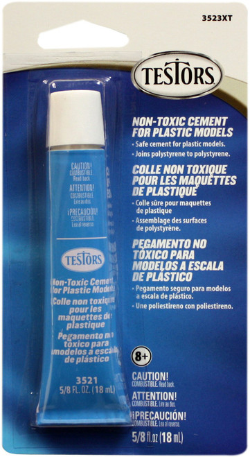 Testors Non-Toxic Cement For Plastic Models .625oz-Carded - 3523XT - 075611352312