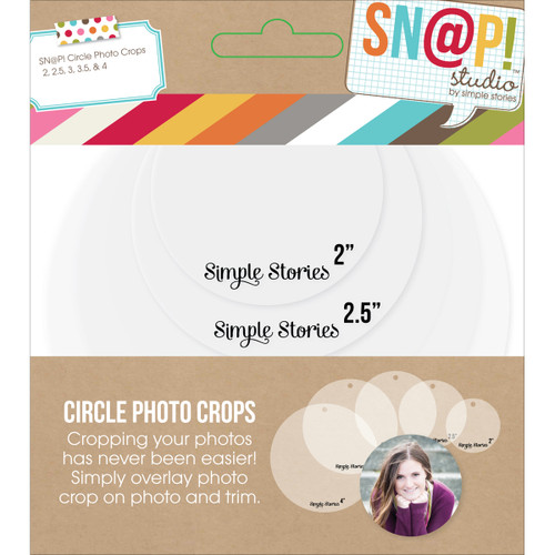 Simple Stories Sn@p! Photo Crops 5/Pkg-Circle - SNAP4079