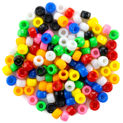 CousinDIY Fun Pack Acrylic Pony Beads 700/Pkg-Rainbow - CCMIX-34137