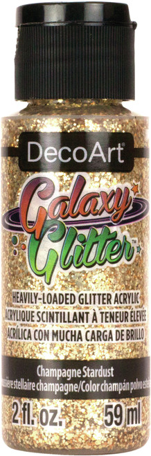 DecoArt Galaxy Glitter Acrylic Paint 2oz-Starburst - Champagne - DGG2OZ-14 - 766218112156