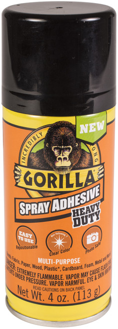 Gorilla Multipurpose Heavy Duty Spray Adhesive-4oz 6345007 - 052427634504