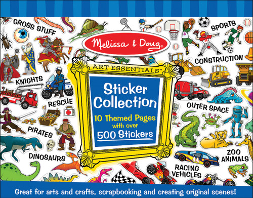 4 Pack - Melissa & Doug Sticker Collection-Boy - MDSC-4246 - 000772042468