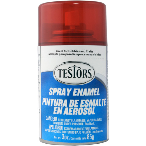 Testors All Purpose Spray Enamel 3oz-Gloss Candy Red TENAMEL-1605 - 075611160504